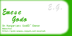 emese godo business card